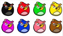 Angry Birds Coloring Book - Angry Birds Transform For Learning Colors: Black Birds Bomb
