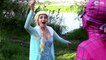 Lady Frozen Elsa vs Spiderman! w/ Spiderman, Pink Spidergirl, Joker, Anna, Batman - Superhero Fun