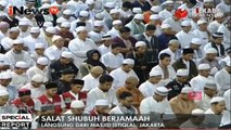 Ribuan Umat Muslim Sholat Shubuh Berjamaah di Masjid Istiqlal