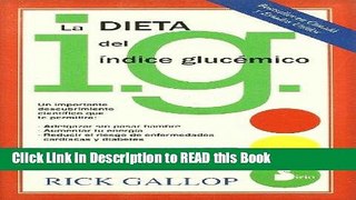 Download eBook La Dieta del Indice Glucemico / The G. I. Diet: The Easy, Healthy Way to Permanent