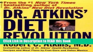 Read Book Dr. Atkins  Diet Revolution Full eBook