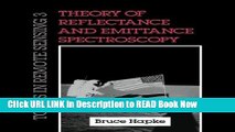 Get the Book Theory of Reflectance and Emittance Spectroscopy (Topics in Remote Sensing) Free Online