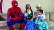 Frozen Anna becomes doll w/ Frozen Elsa, Spiderman, Snow white, joker girl bad baby