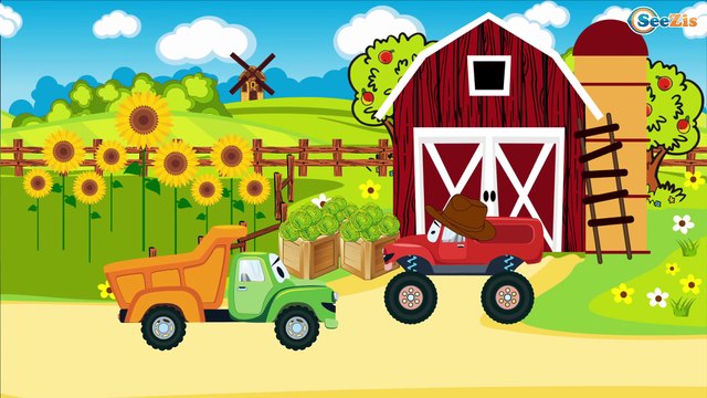 Camión y el Mezclador de Cemento | Dibujos animados para niños | Videos para niños | Carros