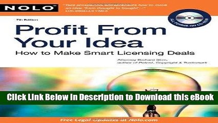 [Read Book] Profit From Your Idea: How to Make Smart Licensing Deals Kindle