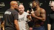 Stares, glares and Valentine flair took stage at UFC 208 ceremonial weigh-ins in Brooklyn