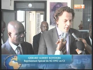 Albert Gérard Koenders, chef de l'ONUCI rend visite au Rassemblement des Républicains (RDR)