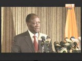 Le President Ouattara a animé une conference de presse à la fin de sa visite d'amitié au Niger