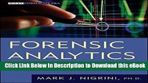 [Read Book] Forensic Analytics: Methods and Techniques for Forensic Accounting Investigations Mobi