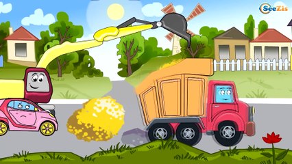 ✔ Carritos Para Niños. Grúa para niños | Caricaturas de carros / Dibujos animados educativos ✔