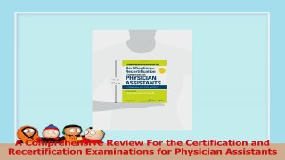 A Comprehensive Review For the Certification and Recertification Examinations for