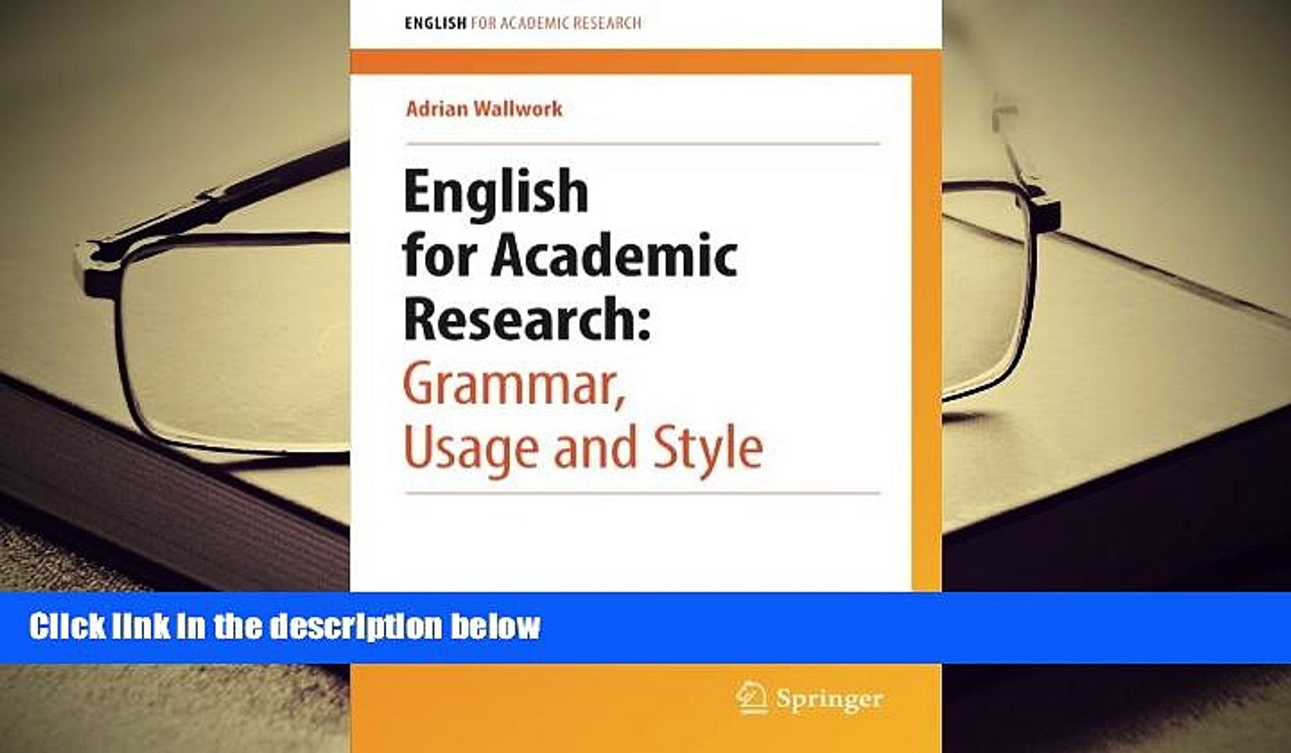 PDF [FREE] DOWNLOAD  English for Research: Grammar, Usage and Style (English for Academic
