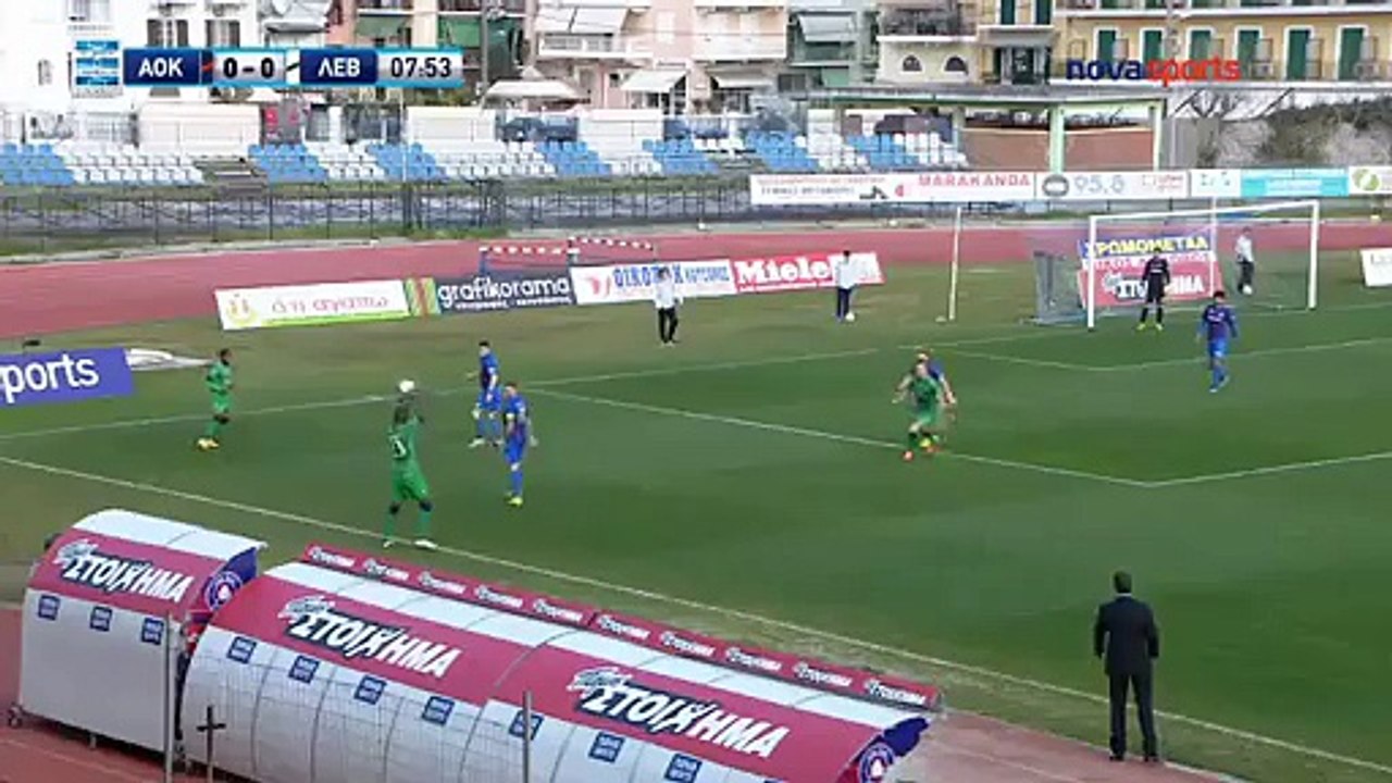 AOK Kerkyra 1-0 Levadiakos – Full Highlights - Greek Superleague 12.02.2017