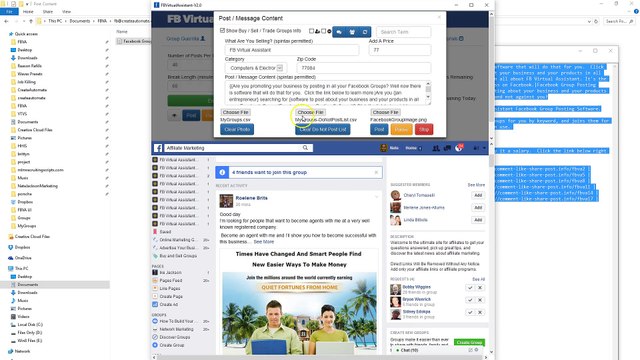 How to Automatically Post to Facebook Groups with Software - FB Virtual Assistant Post Perfect