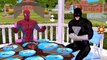 Hulk Spiderman Fishing | Venom Attack SuperHero Vs Venom | Eating Contest Epic Party Nursery Rhymes