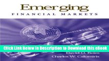 [Read Book] Emerging Financial Markets Kindle