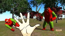 Spiderman captain America Gorilla dinosaur 3d Animation Daddy Finger family Song Nursery Rhyme
