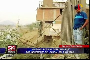 Crecida del río Rímac continúa alarmando a la población