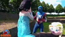 ❤ FROZEN ELSA LOSES HER HEAD! w/ Spiderman & Frozen Elsa Loses her head in well! Amazing Superheroes