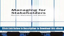 [Read Book] Managing for Stakeholders: Survival Reputation and Success (The Business Roundtable