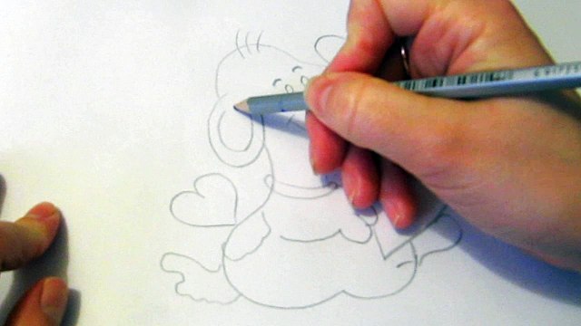 Как нарисовать Chibi Dragon Boy ко дню Святого Валентина карандашом по шагам