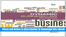 [Read Book] Dynamic Business Law: The Essentials Kindle