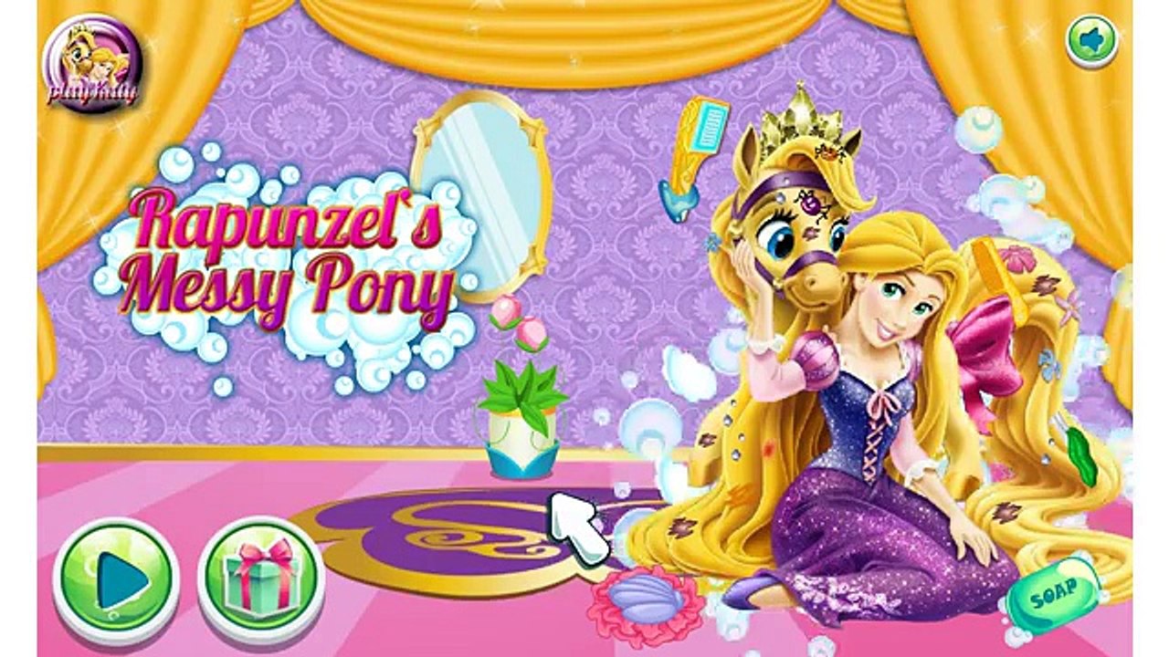Рапунцель Игры—Красивая Дисней Принцесса Рапунцель Пони—Онлайн Видео Игры Для Девочек new Мультик