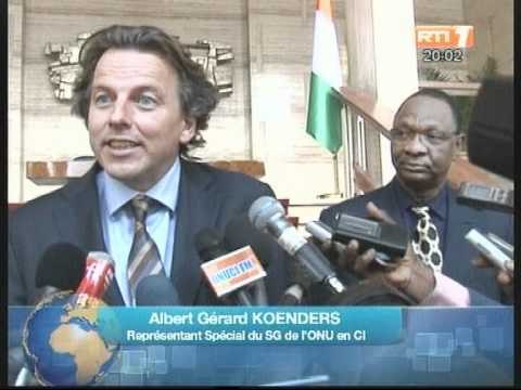 Rencontre entre Gérard Albert Koenders ,le nouveau patron de l'ONUCI et le President Ouattara