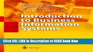 [Popular Books] Introduction to Business Information Systems Book Online