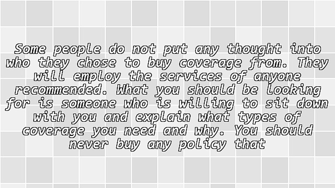What Policies Should You Buy From Your Insurance Agent?