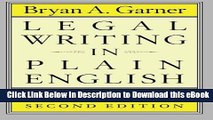 [Read Book] Legal Writing in Plain English, Second Edition: A Text with Exercises (Chicago Guides