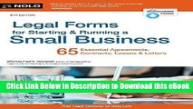 [Read Book] Legal Forms for Starting   Running a Small Business Mobi