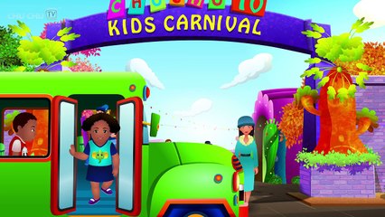 Surprise Eggs Nursery Rhymes - Wheels On The Bus - Learn Colours & Parts of the Bus - ChuChu TV