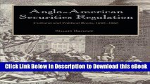 [Read Book] Anglo-American Securities Regulation: Cultural and Political Roots, 1690-1860 Kindle