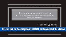 PDF [FREE] DOWNLOAD Corporations: A Contemporary Approach, 2d (Interactive Casebook Series) Book