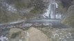 Des chutes d'eau à moitié gelés en Bosnie-Herzégovine