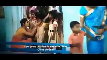 A child kisses her teacher funny