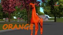 Цвета радуги 3D лошадь семья палец песня для обучения цвета для детей | видео-анимации для малыша