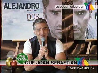 Alejandro Fernandez presentó su disco doble.