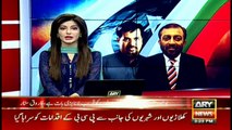 Farooq Sattar and Mustafa Kamal shake hands at an event