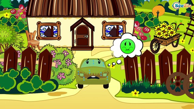 Eğitici çizgi film - Sarı Ekskavatör ve Kamyon - İş makineleri - Akıllı Arabalar - Türkçe İzle