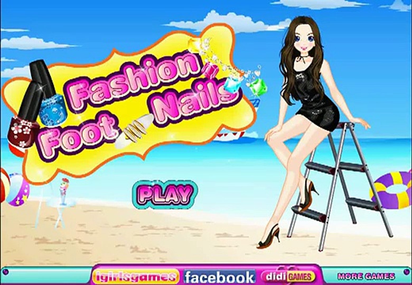 Ноги Ногти Мода Игры-Игры Для Ногтей-Девочек Игры