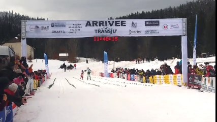 Transjurassienne 2017: Arrivée du vainqueur de la transju classique Alexis jeannerod