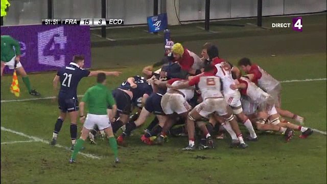VI Nations des moins de 20 ans - La France domine l'Ecosse (36-8)