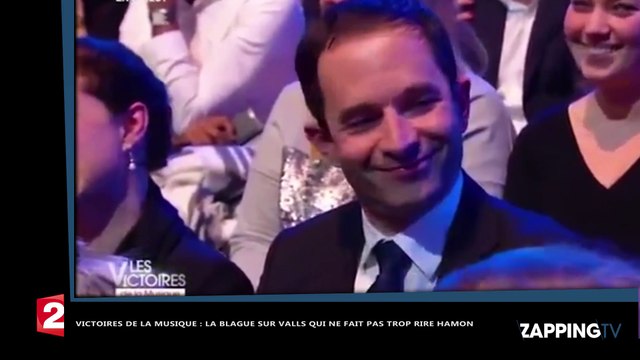 Victoires de la musique : la blague sur Manuel Valls qui ne fait pas trop rire Benoît Hamon (video)