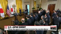 Trump, Abe agree to cement U.S.-Japan economic ties, security alliance