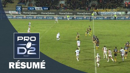 PRO D2 - Résumé Albi-Vannes: 19-22 - J20 - Saison 2016/2017