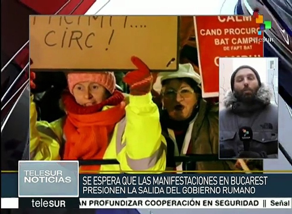 Rumania: manifestantes buscan forzar la salida del primer ministro