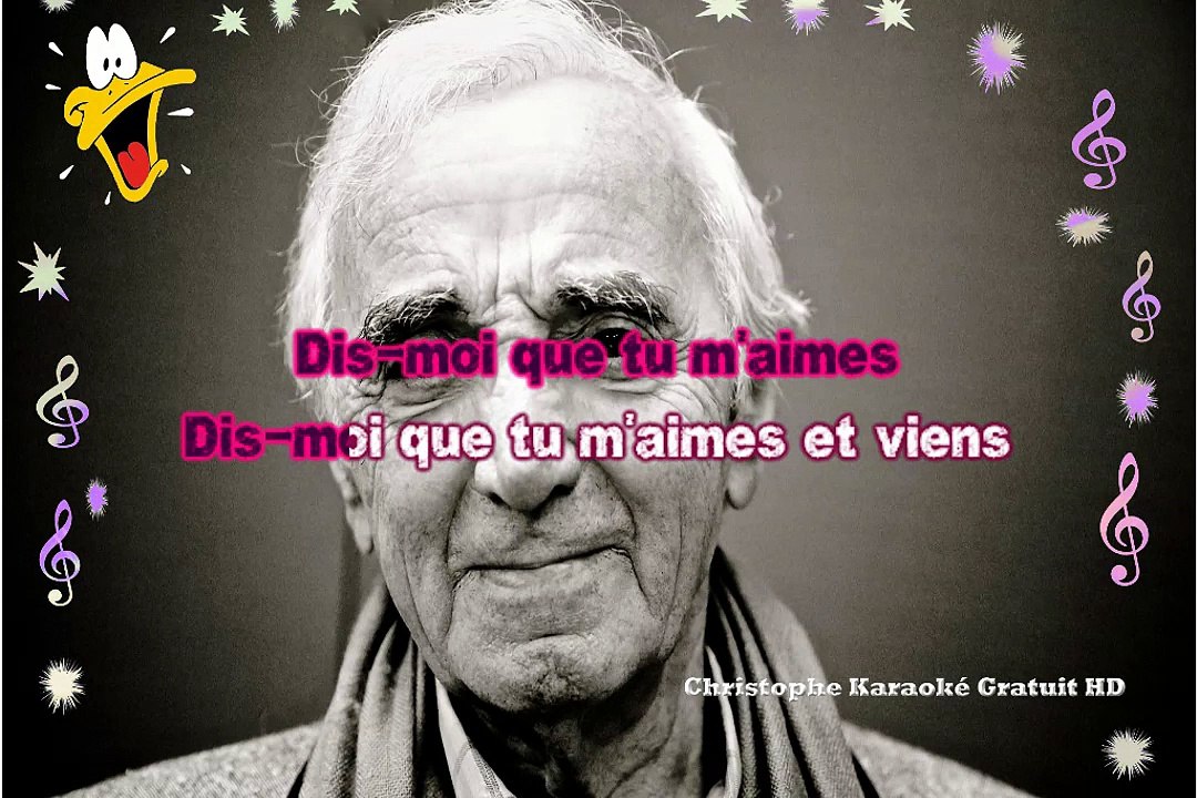 Charles Aznavour - Dis moi que tu m'aime KARAOK...