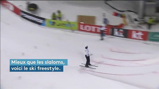 Ski freestyle : des figures impressionnantes dans la ville des Jeux olympiques d'hiver 2018